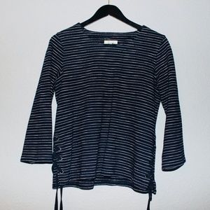 Madewell Navy Blue Striped Sweater